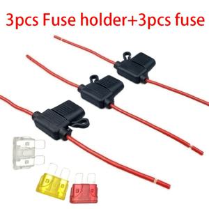 TEMU 12AWG 와이어와 30A 퓨즈 3개가 포함된 인라인 퓨즈 홀더 3개 세트. 구리 재질로 제작되었으며 자동차, , 트럭 및 보트 등 차량에 적합합니다.