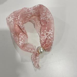 TEMU 새로운 패셔너블한 여성용 스냅 클로저 레이스 스카프, 사계절용 스타일리시하고 활용도 높은 장식용 넥 스카프