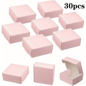 TEMU 30/100개-미니 크래프트 종이 선물 상자 - 반지, 귀걸이, 결혼 및 생일 선물, 휴일 및 크리스마스용 다용도 보석 포장 - 독립 사용, 전원 필요 없음, 보석 제작 디스플레이 및 포장 용품, 비즈 및 보석 제작