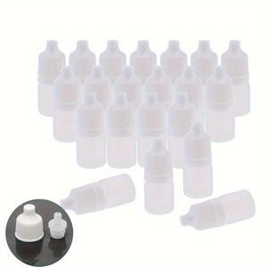 TEMU 10ml 25개/50개/100개 빈 플라스틱 스퀴즈 드롭퍼 병, 드롭퍼 리필 가능 병