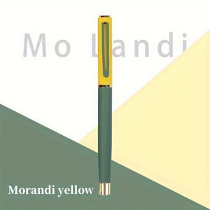 TEMU 1개/투톤 메탈 펜 - 2가지 잉크 공급 방식, 3.4mm 캘리버 잉크 카트리지에 적합, 0.38mm 니브 - 학교, 사무실 비즈니스 서명, 선물 등에 적합 (잉크 미포함)