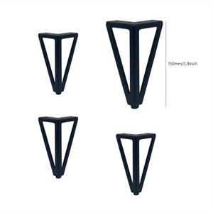 TEMU 4개 세트 높이 15cm 가구용 두꺼운 철제 소파 TV 캐비닛 발 욕실 캐비닛 침대 커피 테이블 교체용 다리