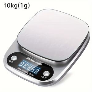 TEMU Kolzp 10Kg 고정밀 디지털 주방 저울, 그램 및 온스, 요리, 베이킹 및 식사 준비에 적합, 아파트 및 기숙사에 이상적, 주방용품