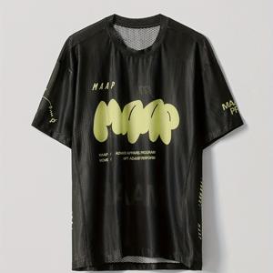 TEMU MAAP MTB 다운힐 사이클링 저지, 반팔 에어레이트 메쉬 티, 모토크로스 마운틴 엔드루로 사이클링 저지, 남녀 공용 캐주얼 웨어, 빠른 건조 및 통기성을 위해 디자인, 오프로드용, 사이클링, 모터사이클 및 아웃도어 스포츠에 적합