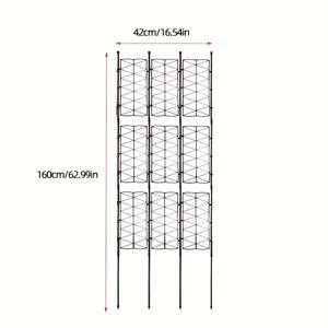 TEMU 유럽 스타일 울타리 플라워 랙, 식물 덩굴 덕트 랙, 철사 연꽃 발코니, 장미 덩굴 지지대 랙, 야외 플라워 벽 격자