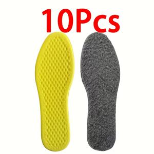 TEMU 10개입 따뜻한 깔창 - 쿨링감과 부드러운감으로 따뜻함, 미끄럼 방지 - 겨울 신발, 스포츠 신발, 스노우 부츠 - 따뜻한 발 - 남성 및 여성 신발 호환 - 스포츠, 따뜻하고 편안한 깔창
