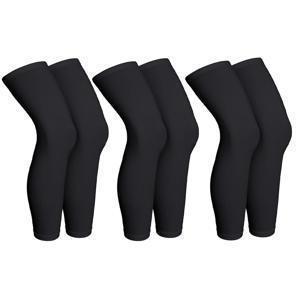 TEMU 보온 레그 슬리브 3켤레, 겨울철 달리기 사이클링용 니하이 레그 슬리브, 남녀공용 아웃도어 스포츠 장비, 풋리스 디자인, 크리스마스 선물 아이디어