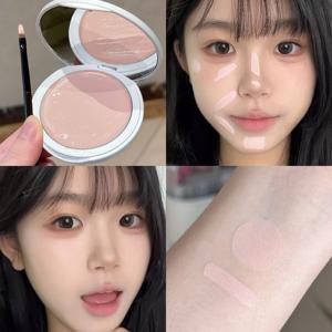TEMU 하이라이터 밤으로 얼굴의 꺼진 부위와 눈물고랑을 밝혀주고 밀착되는 쉐딩