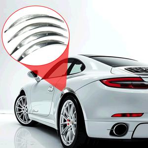 TEMU 4개 세트 자동차 개조 펜더 트림, 휠 아치 펜더 장식 스트립, 무드릴 플라스틱 머드가드 보호대