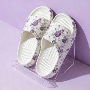 TEMU 여름 레트로 플로럴 여성용 플랫폼 샌들, 편안하고 스타일리시. 사계절용, 실내외용, 해변, 수영 및 모든 외출에 완벽. 여성 신발