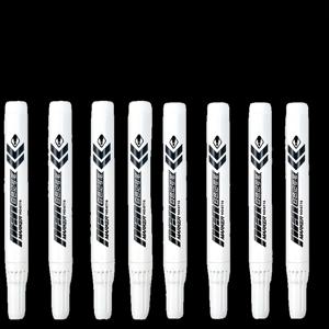 TEMU 8개 또는 12개 화이트 마커, 필기 및 수정 용품, 마커펜, 영구 마커