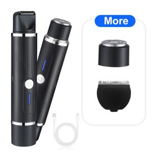TEMU 남성용 헤어 트리머 및 전동 면도기, USB 충전식, 사용이 편리한 듀얼헤드 디자인, 가정 및 여행용으로 이상적, 완벽한 휴일 선물