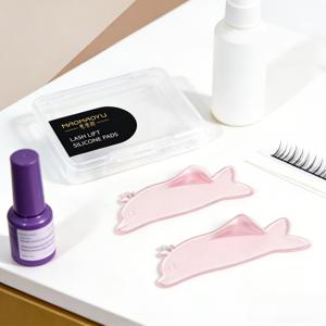 TEMU 속눈썹 리프트 패드 세트, 재사용 가능한 돌고래 모양 실리콘 속눈썹 컬러 및 틴팅 패드, 전문 살롱 및 홈 DIY 속눈썹 리프팅 및 컬링에 적합, 부드럽고 유연한 실리콘 패드와 보관함 포함, 발렌타인데이 선물로 이상적인 뷰티 도구 세트