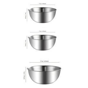 TEMU 3pcs 스테인리스 스틸 계량 표시 믹싱 볼 세트, 요리, 베이킹, 준비, 가정용 주방, 세척용 볼, 과일 볼, 국수 볼, 주방용품 및 베이킹 도구 주방 액세서리