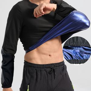 TEMU 남성용 사우나 슈트 열사원 땀 셔츠 비리핑 복싱 땀복 짐탑