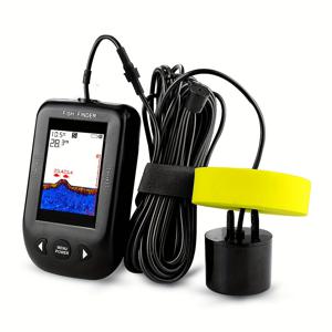 TEMU Erchang XF03 100M 휴대용 물고기 탐지기, 45도 소나 커버리지 낚시 소나 사운더 알람 트랜스듀서 물고기 탐지기 낚시 이코 사운더, IP68 방수, 배터리 미포함