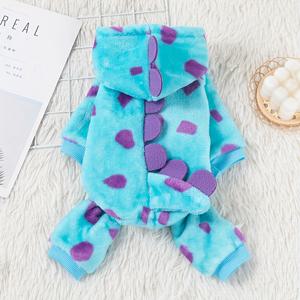 TEMU 새로운 강아지 옷 고양이 겨울 플러시 두꺼운 귀여운 사각형 의상 강아지 아기 고양이 홀치기 염색 공룡 변신 의상 (다양한 스타일 및 사이즈가 다를 수 있습니다. 적합한 사이즈를 선택하기 위해 사이즈 차트를 참조하십시오)