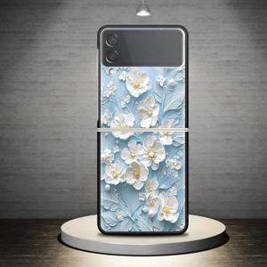 TEMU 폰 케이스: 갤럭시 Z 플립5 Z 플립3 Z 플립 5G Z 플립6 Z 플립4용 화이트 하드 커버 케이스