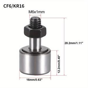 TEMU 4개 AXK 고정밀 레일 베어링, 공작기계 가이드 및 3D 프린터용 니들 베어링 - CF6/KR16 CF10/KR22 CF12/KR30 시리즈