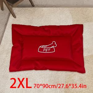 TEMU 1개 세탁 가능한 귀여운 패턴 강아지 고양이 침대 패드 - 재사용 가능한 옥스포드 천 두꺼운 사계절 강아지 패드, 통기성 좋은 애완 동물 수면 침대, 소형, 중형 및 대형 강아지 및 고양이에 적합, 바닥, 강아지 케이지, 소파, 침대에 적합