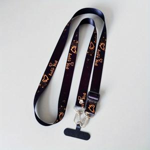 TEMU 카툰 패턴이 있는 다용도 휴대폰 끈 세트. 조절 가능한 스트랩과 크로스바디/목걸이 겸용 디자인, 모든 스마트폰에 적합