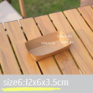 TEMU 파리피즈, 나초, 핫도그, 타코, BBQ, 팝콘 등 파티, 피크닉 및 결혼식을 위한 스낵에 이상적인 튼튼한 일회용 서빙 바구니 25개 세트, 갈색 크라프트 종이 푸드 트레이