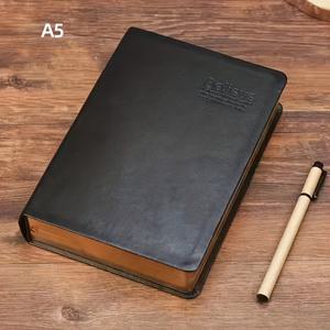 TEMU A5 빈티지 가죽 노트, 360페이지 무날짜 저널, 하드커버 행정 노트, 학생 다이어리, 학생 필기, 리본 2개, 남성, 여성, 학생, 다이어리, 글쓰기, 사무실에 적합