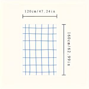 TEMU 850Gsm 부드러운 플러시 폴리에스터 체크무늬 격자 매트 - 베이지 & 브라운 기하학적 디자인 플로어 매트 (거실, 현관, 침실용) - 다양한 크기로 제공, 세탁 가능한 러그