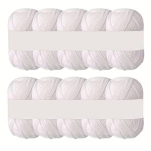 TEMU 10개입 (총 250g) - 파스텔 & 생동감 있는 컬러 - 뜨개질, 코바늘, DIY 공예에 이상적인 초보자용 수제실 - 부드러운 아크릴 같은 촉감 - 모자, 목도리, 쿠션, 홈데코에 완벽한 다재다능함