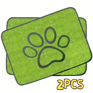 TEMU 2/4개입 Pawpals 빨 수 있는 강아지 패드 - 재사용 가능, 흡수성, 미끄럼 방지 훈련 패드, 흡수성 섬유, 크레이트, 소파, 화장실에 적합 - 세탁기 사용 가능/수동 세탁 가능, 찢김 방지, 모든 날씨 사용, 소형 및 중형견에게 이상적, 강아지 패드