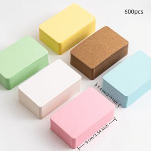 TEMU 600개 대량 종이 카드 - 파스텔 색상 (베이지, 민트 그린, 라이트 블루, 핑크) - 비즈니스, 웨딩, 생일, 크리스마스, 발렌타인데이, 초대장, 엽서, 명함, 인사말 카드용 우아한 디자인 - 내구성이 뛰어난 카드스톡