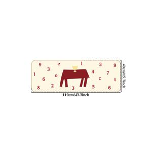TEMU 1000G 가중의 페이크 캐시미어 카펫, 두께 10mm, 크기 40X110cm. 미끄럼 방지 기능이 있는 부드럽고 푹신한 바닥 매트이며, 귀여운 디자인을 특징으로 하여 거실 소파, 옷장, 라운지에 적합합니다.