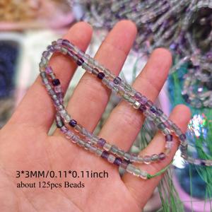TEMU 3x3mm AAA 천연석 각면 큐브 플루오라이트 고품질 화려한 루즈 스페이서 비즈, 주얼리 만들기 DIY 우아한 팔찌 목걸이 귀걸이 액세서리 여성 선물용