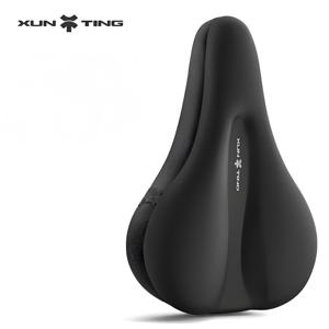 TEMU XUNTING (for &) 헤비듀티 충격흡수 자전거 시트 커버, 메모리폼 쿠션, 미끄럼방지 실리콘 커버 & 조절 가능한 매직 테이프/끈 조절 - , 전기자전거 시트용