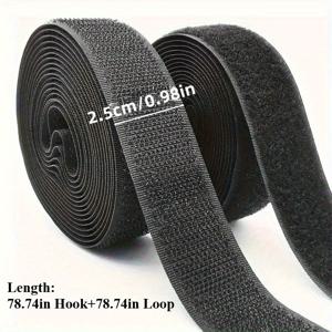 TEMU 2롤 고강도 고정 테이프 - 초장축 0.98In X 78.74Inch 바느질 불필요 강력 접착 테이프, 의류, 신발, 가방, 안전 벨트, 공예용 - 사용하기 쉬운 접착제 불필요 부착 (잔여물 없음)