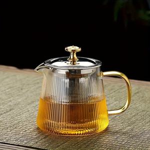 TEMU 대용량 유리 찻잔 또는 커피 머그 1개입. 18.5Oz, 25.3Oz, 32Oz 사이즈로 제공되며, 레트로 디자인과 내구성이 뛰어난 내열성 구조를 특징으로 합니다. 다양한 종류의 차를 추출하기 위해 스테인리스 스틸 필터가 포함되어 있습니다.