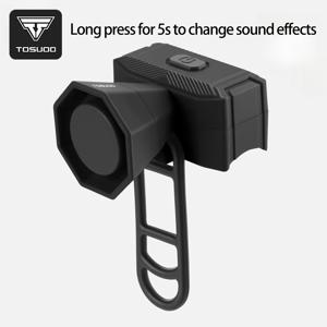 TEMU TOSUOD 전기 자전거 벨 USB 충전식 자전거 경적 안전 유선 컨트롤 MTB 로드 바이크 경고 알람 벨 사이클링 액세서리