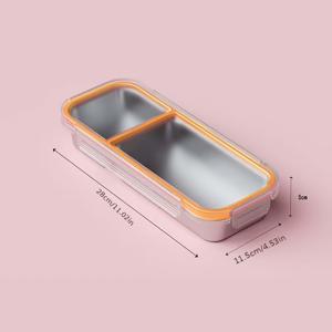 TEMU 304 스테인리스 스틸 식품 보관 용기, 도시락통, 지방 감소 박스, 정리함, 야외 식사 용기, 냉장고 보관 용기