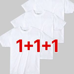 TEMU (1+1+1)( 3장세트! ) 남녀공용 30수 라운드 면 반팔 티셔츠(U6QPST28) ㅡ 데일리 스포츠웨어ㅣ면티ㅣ기본티
