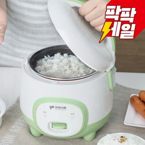 TEMU 미니 전기밥솥 KRC-3096 찜기포함 2-3인용 싱글 자취 원룸