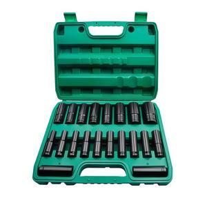 TEMU BZT 1/2인치 임팩 롱 복스알 20pcs 육각소켓 비트 세트