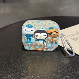 TEMU 귀여운 옥토노츠 테마 Apple Airpods 보호 케이스, 모델 1부터 Pro2까지 호환. 가벼운 TPU 소재로 제작되어 내구성과 스크래치 방지 기능 제공