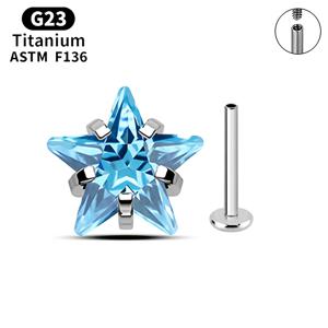 TEMU 남녀공용 1 X 4mm 미니 스타 항알레르기 헬릭스 스터드, 소형 미니 헬릭스 피어싱, 귀 피어싱용 도파민 헬릭스 스터드