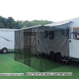 TEMU RV 어닝 확장, 풀 커버리지 모기장 포함, 초대형 공간 제공. RV 야외 캠핑을 위한 곤충 및 모기 방지 필수품