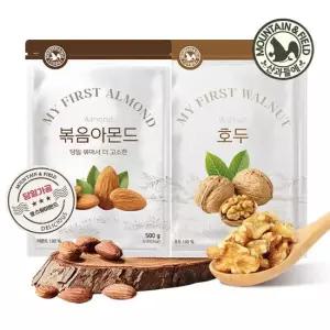 산과들에 1 4태호두400g+당일볶음아몬드500g