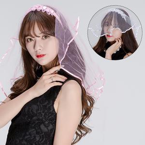(면사포머리띠)파티용품 브라이덜샤워 머리핀