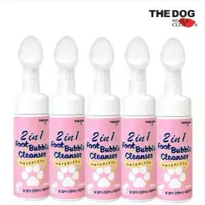 더독 2in1 풋 버블 클렌져 130ml x 5개 강아지 발세정제