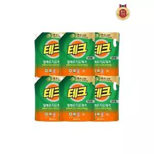 테크 진드기 알레르기 원인 제거 액체세제 용기 2L 일반용 x 6개