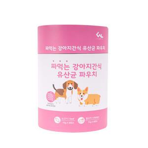 씨엔앨라이프 짜먹는 강아지간식 유산균 파우치 15g 소고기 30p + 닭고기 30p