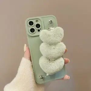 아트박스 키스맥 하트 보들보들 스트랩케이스 아이폰SE3)